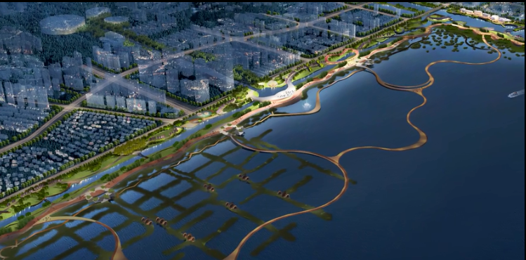 东运河湿地公园效果图,来源于乐清日报