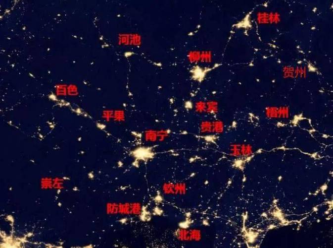 世界各国灯光地图,你的国家多繁华!_亮点_地区_城市
