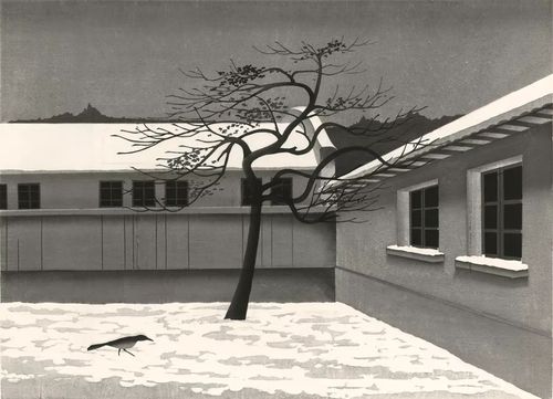 陈琦 chen qi 春分 the spring equinox 69x93cm  水印版画 woodblock