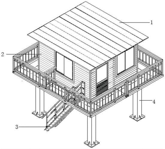 cn210002560u_一种挑空式铝合金房屋有效