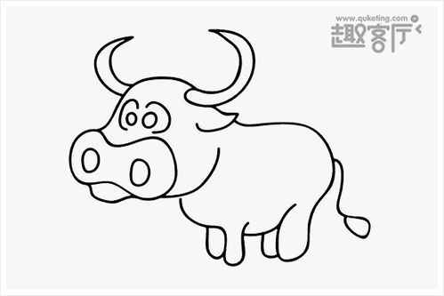 牛头简笔画图片大全