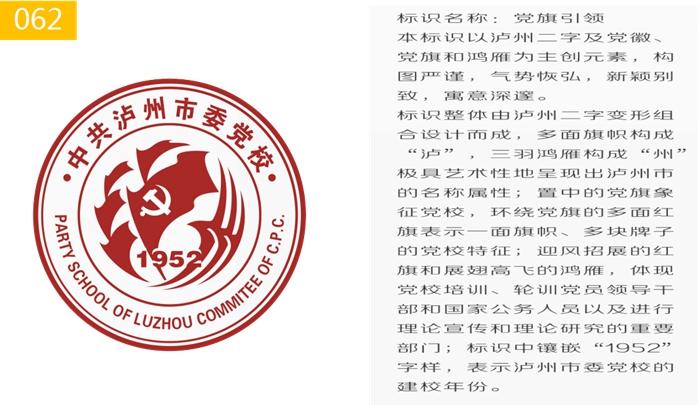 中共泸州市委党校标志校徽设计方案集锦公开展示