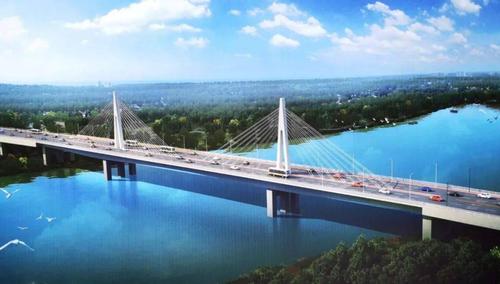 甘肃桥面最宽的黄河大桥——靖远金滩黄河大桥开始浇筑合龙