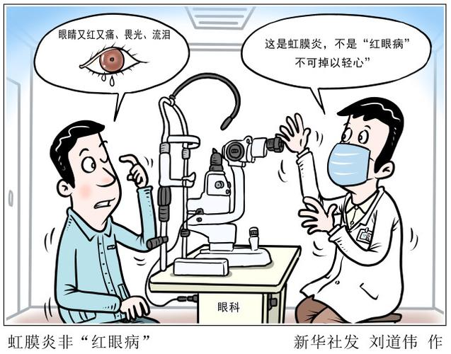 (图表·漫画)【服务·健康】虹膜炎非"红眼病"