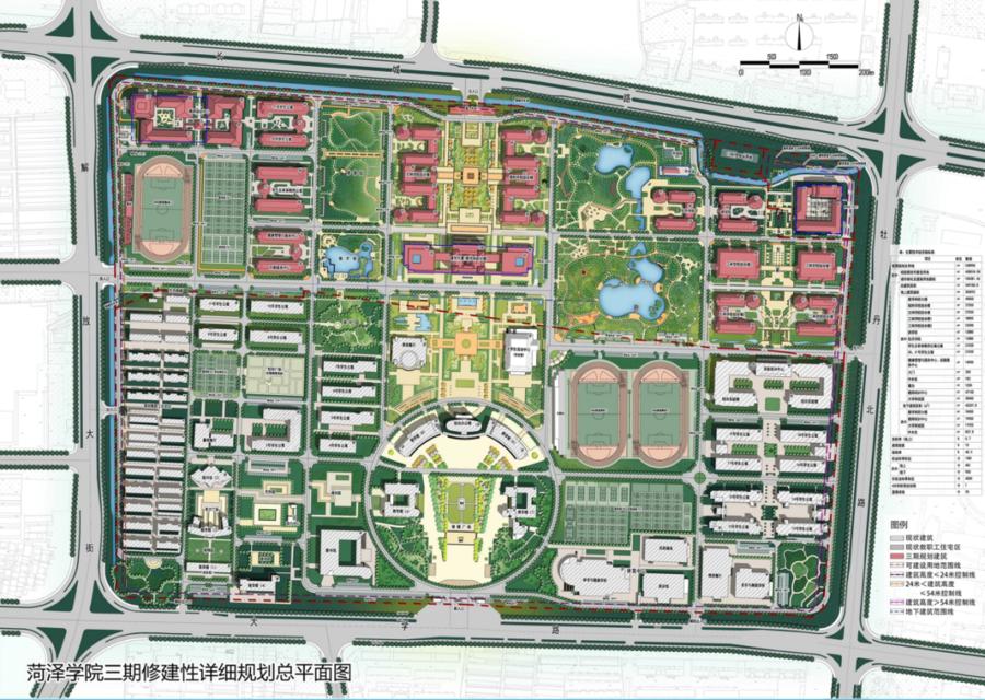 菏泽学院三期规划方案出炉城区30个地块集中挂牌出让