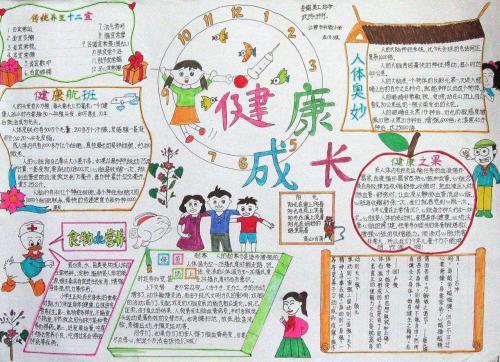 健康促校园手抄报