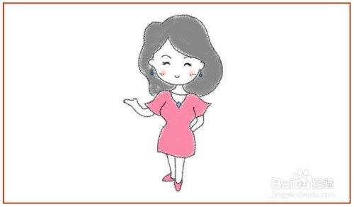 漂亮妈妈简笔画