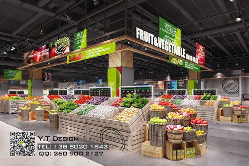 成都超市设计公司|精品生鲜超市装修|成都购物中心设计