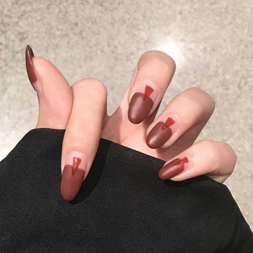 网红款甲油胶2020年新款流行色雾霾蓝砖红色美甲磨砂雾面哑光疗胶