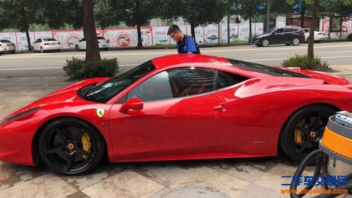 黄江 纯12年 法拉利458 4.5l 红色黑红内 二手车