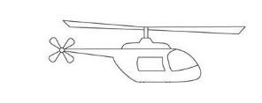 简笔画系列:如何画一台直升机