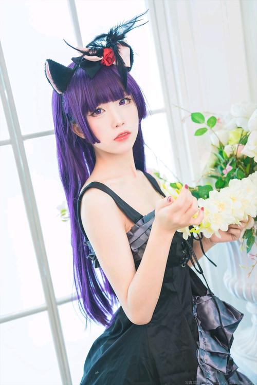 【cosplay】水淼aqua 黑猫小礼服