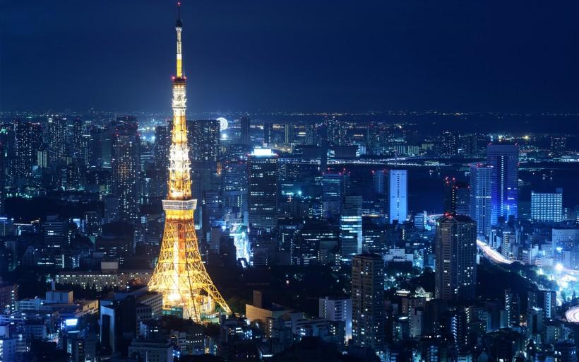 日本东京铁塔桌面壁纸第6张