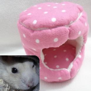 k手工 圆形仓鼠棉窝 冬季保暖用品 小棉窝绒窝 睡房卧室 多款订做