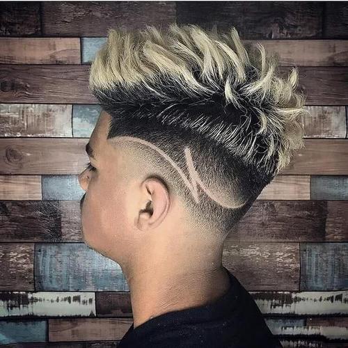 潮流发型刻痕图案大全