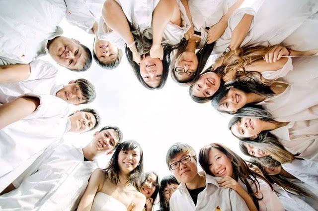 多人拍集体照,试试这几个队形姿势,简单好用