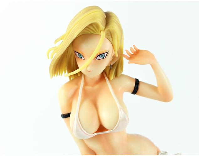 七龙珠动漫周边手办泳装人造人18号泳衣澡堂系列模型