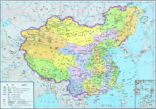 请哪位帮忙上传一幅清朝全盛时期的地图