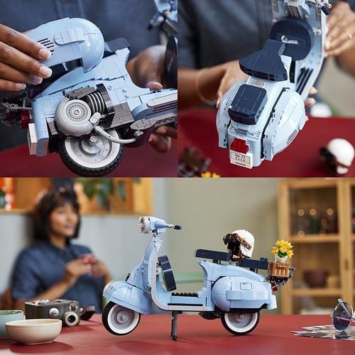 乐高联合vespa推出经典车款vespa125经典粉蓝色重温1960年代义大利