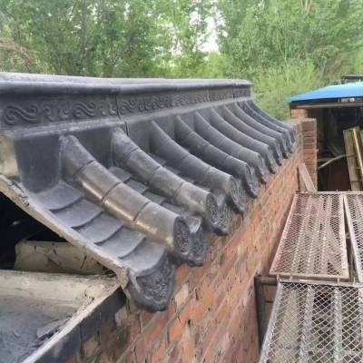 淞山古建 围墙瓦 古建瓦 青瓦批发 仿古建筑屋顶围墙帽屋檐装饰瓦