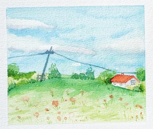 夏天的味道 水彩练习_水彩画_夏天去哪玩_水彩_文化