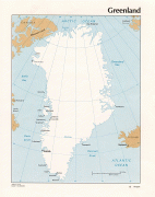 地图格陵兰greenland