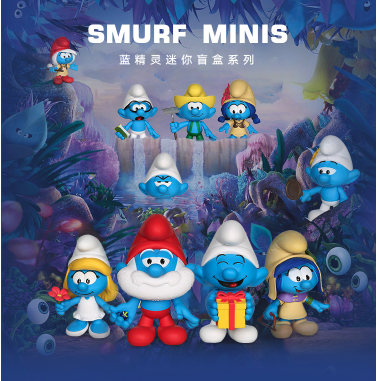 盲盒控美国collectormates蓝精灵迷你盲盒