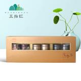 五指红 正宗海南茶叶 五指红君子养生系列沉香茶(伴手礼)48g 金色48g