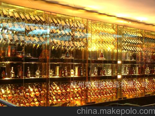 杭州酒吧发光酒柜定做 ktv彩色发光酒柜 酒店不锈钢家具特价