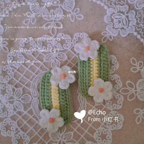 【春夏发夹】小清新甜美刺绣小花款 附图解_发夹_钩织