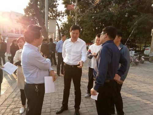 2018年10月10日,桥东区区长张学锋,副区长黄会安到北大街办事处