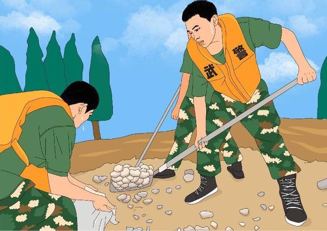 【兵哥哥原创漫画】致敬抗洪勇士(3)