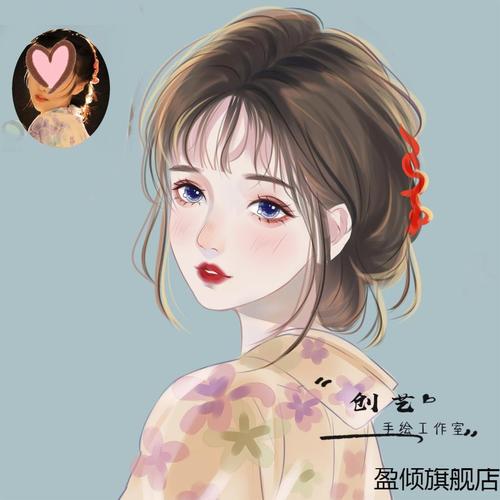 手绘头像定制原创水晶风画师约稿漫画卡通设计情侣照片微信画头像