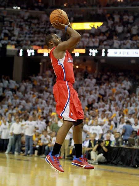 图文nba季后赛快船逆转灰熊保罗跳投