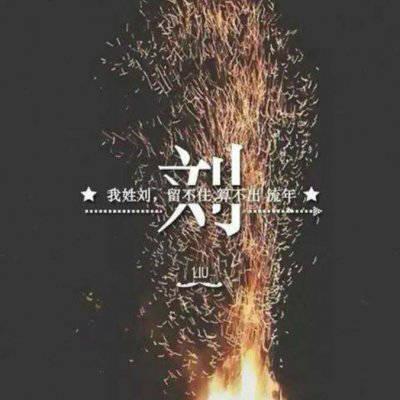 关于刘的姓氏头像男生