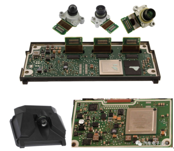 特斯拉的三摄摄像头跟普通汽车三目摄像头的不同 拆解