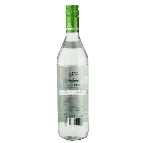 [洋酒] 俄罗斯原装苏联绿牌伏特加 moskovskaya 750毫升进口烈酒