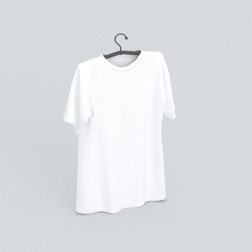 t恤模型素材-白色男士模型-三维家模型素材库