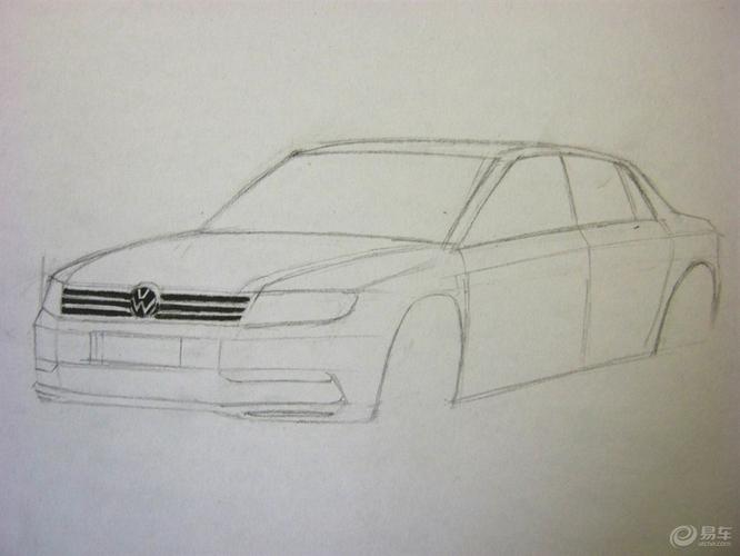 【我爱画汽车】低调的奢华——大众辉腾