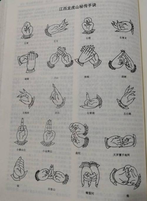 小编为了找到胡桃的手诀,翻遍几本关于道家手诀的书籍,包括《百诀图》
