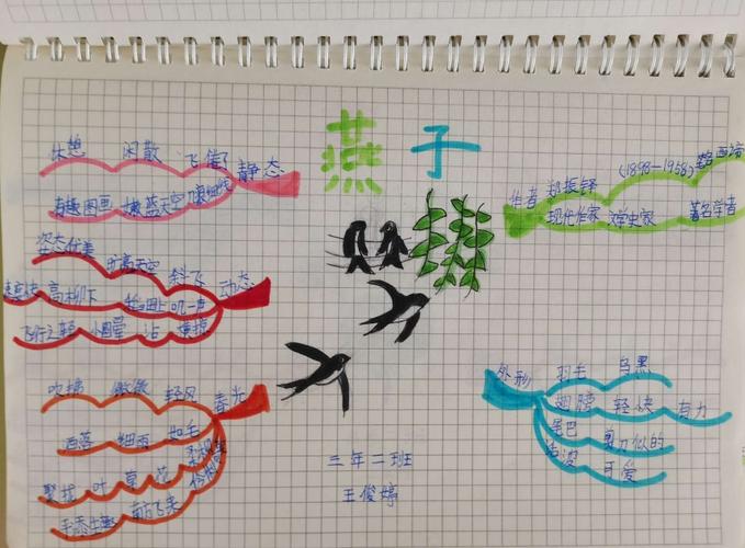 《燕子》思维导图