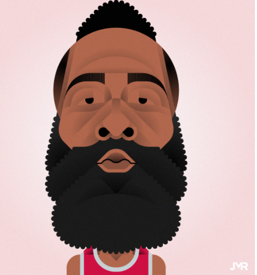 哈登高清卡通头像