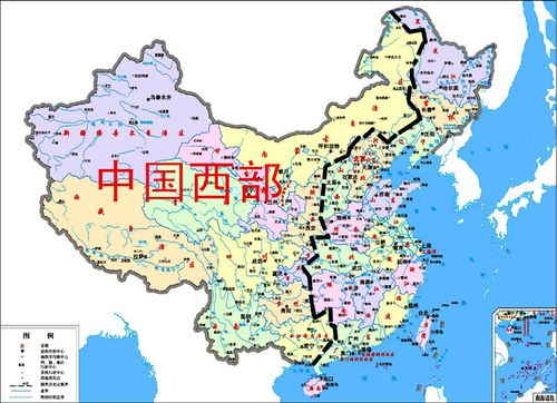 我国西部在我国地图上的位置范围,急!急!急!