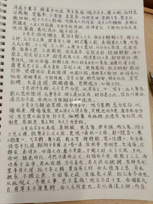 随笔‖手抄《上林赋》_随笔_上林赋_文化_书法