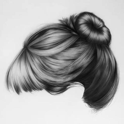 发型素描画欣赏