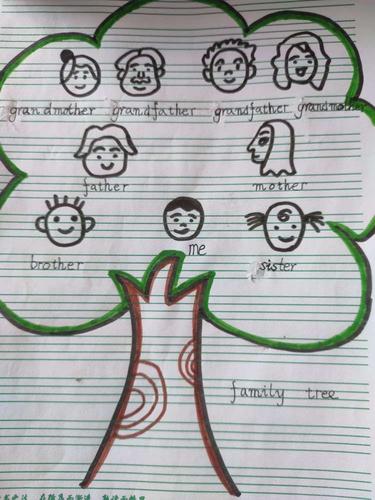 3下英语家庭树作业展