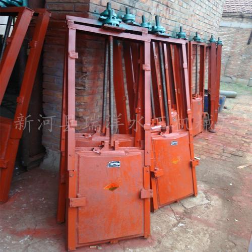 机闸一体手轮铸铁圆闸门 手轮式闸门 启闭机 手动一体