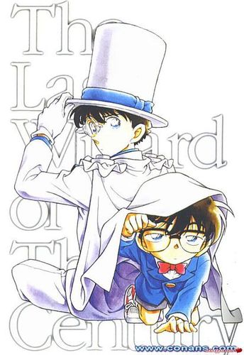 怪盗基德和柯南头像,q版的