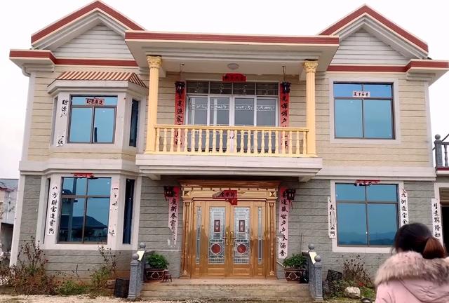 农村洋房不再"高不可攀",自建一套二层别墅好看也不贵