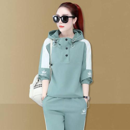 潮李宁韩2021秋季新款女装秋装时尚洋气休闲运动服